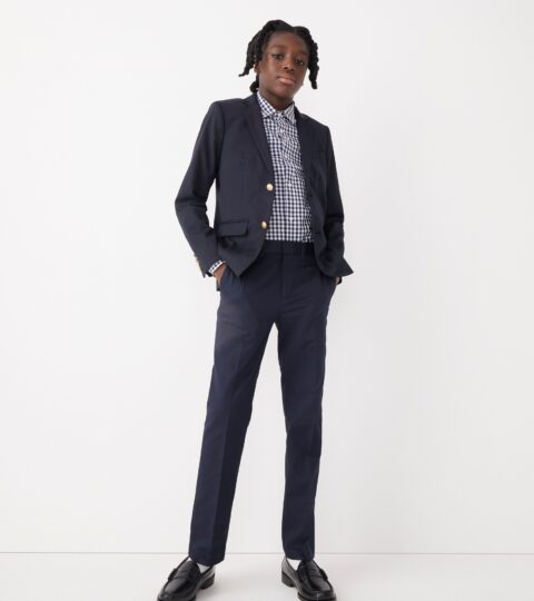 Boys’ Slim Ludlow Suit Pant In Italian Wool