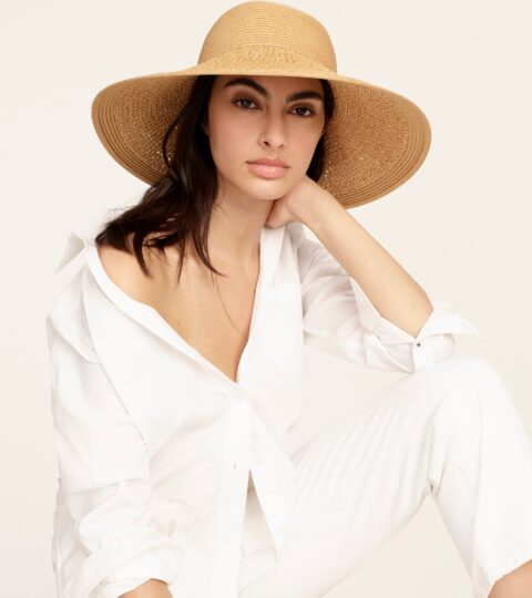 Textured Summer Straw Hat