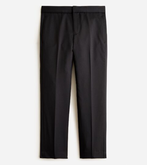 Boys’ Slim Ludlow Tuxedo Pant In Italian Wool