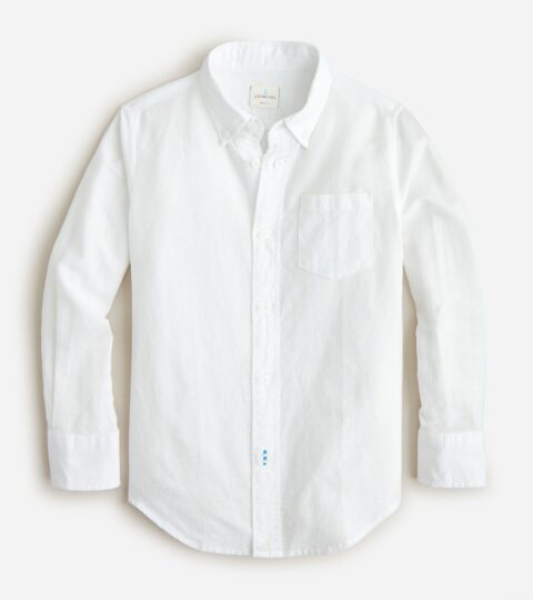 Kids’ Button-down Linen-blend Shirt