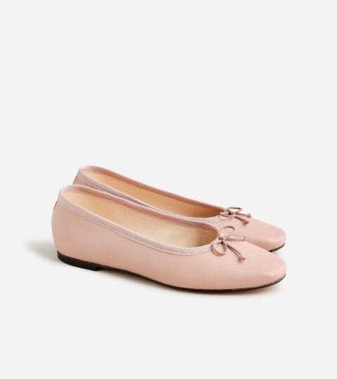 Zoe Ballet Flats In Leather