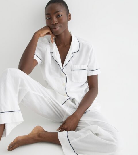 End-on-end Cotton Short-sleeve Pajama Set