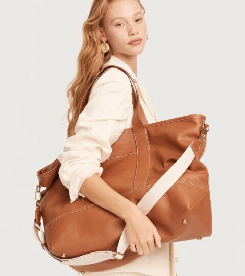 Weekender Montauk Tote In Leather