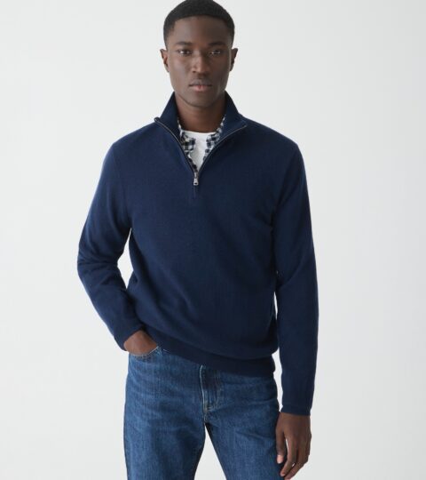 Cashmere Half-zip Sweater