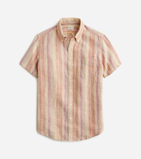 Short-sleeve Baird McNutt Irish Linen Shirt