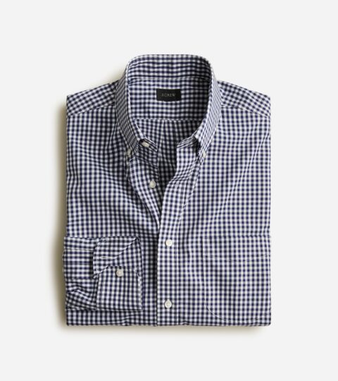 Bowery Wrinkle-free Dress Shirt With Button-down Collar