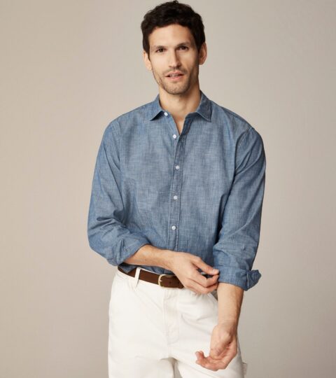 Bowery Wrinkle-free Dress Shirt With Spread Collar