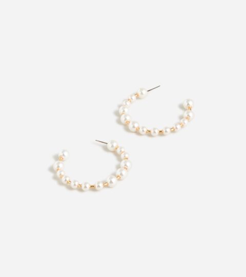 Bead Hoop Earrings