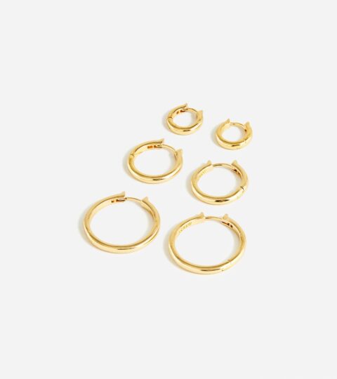 Small Hoop Earrings Set-of-three