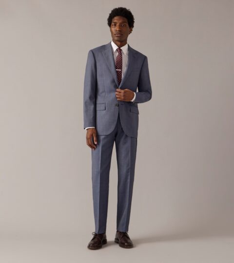 Crosby Classic-fit Suit Jacket In Italian Stretch Worsted Wool Blend