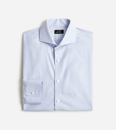 Ludlow Premium Fine Cotton Dress Shirt With Cutaway Collar