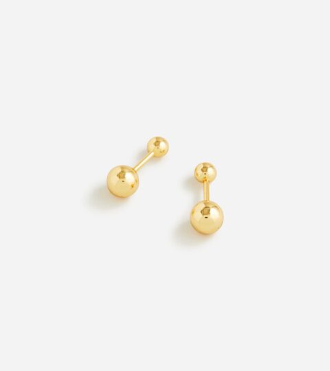 Dainty Gold-plated Orbit Earrings