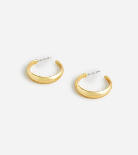 Dainty Gold-plated Hoop Earrings