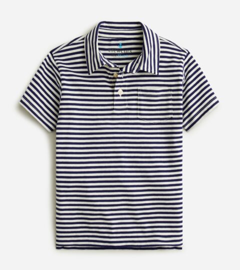 Kids’ Short-sleeve Polo Shirt In Stripe