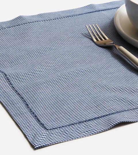 Set-of-four Place Mats In Heritage Microgingham