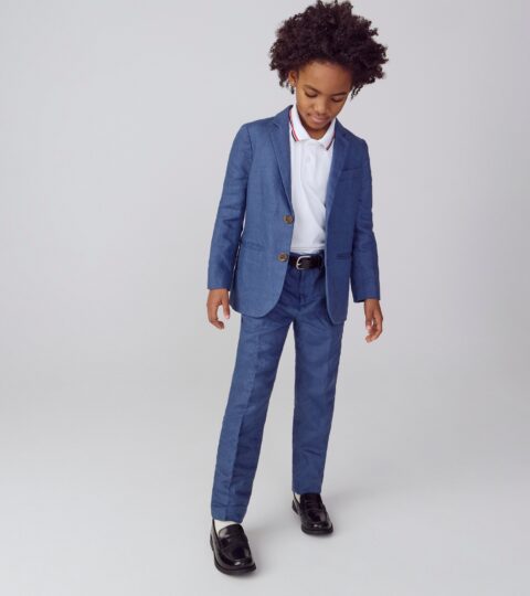 Boys’ Ludlow Unstructured Suit Pant In Linen