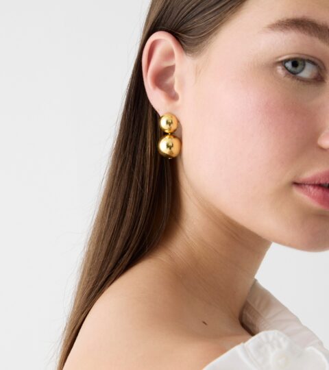 Metallic Ball Earrings