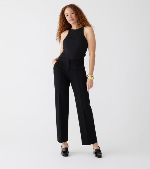 Wide-leg Pant In Italian Ponte