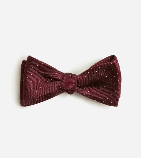 Silk Bow Tie In Regent Dot