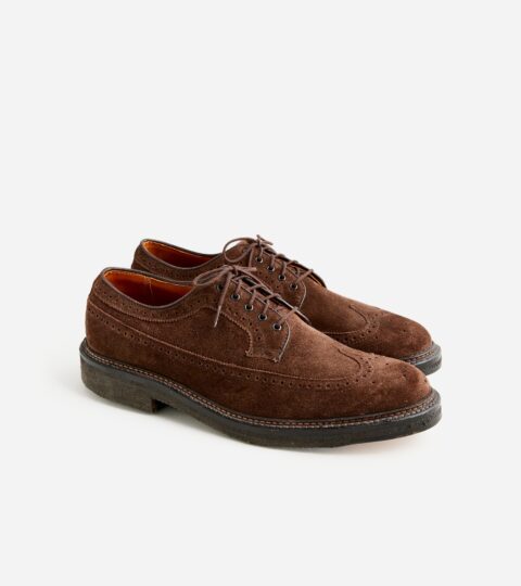 Alden® For J.Crew Suede Longwing Bluchers