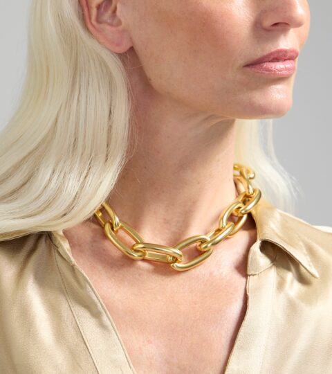 Metallic Chainlink Necklace