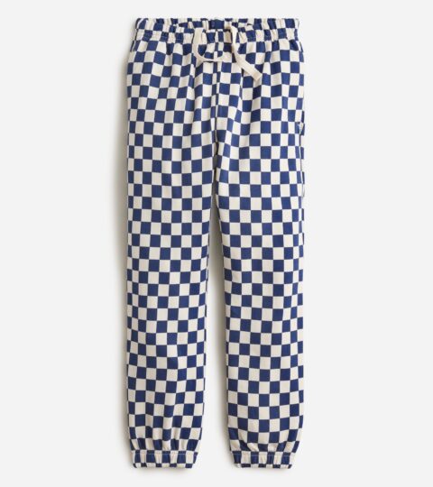 KID By Crewcuts Garment-dyed Sweatpant In Checkerboard Print