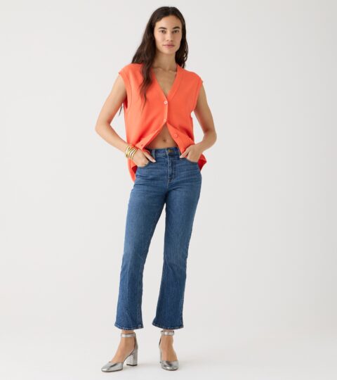 10" Demi-boot Crop Jean In Marion Wash