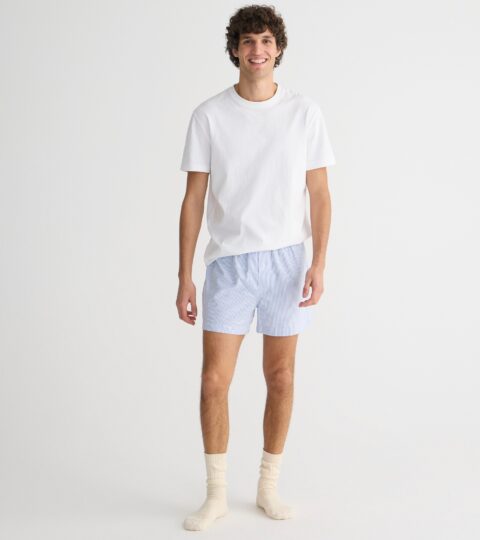 Boxer Shorts In Broken-in Organic Cotton Oxford