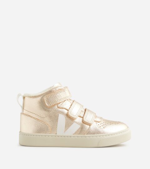 Kids’ Veja™ V-10 Mid Sneakers In Metallic