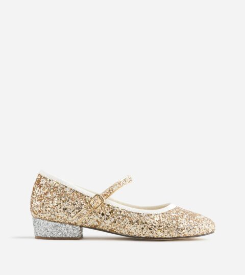 Girls’ Glitter Ballet Pumps