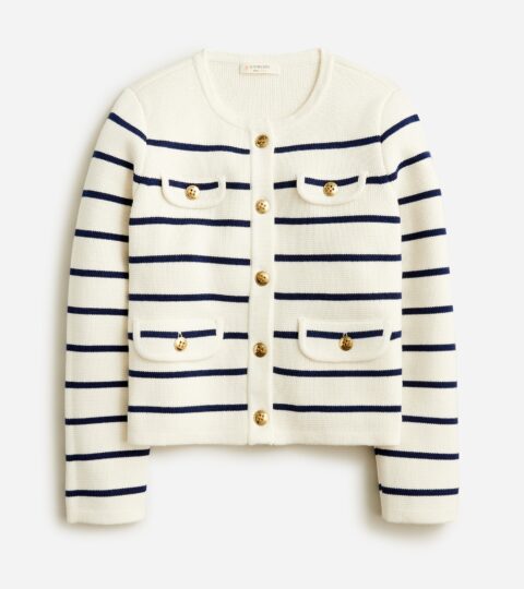 Girls’ Emilie Sweater Lady Jacket In Stripe