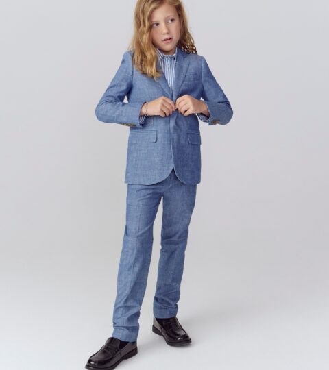 Boys’ Ludlow Suit Pant In Chambray