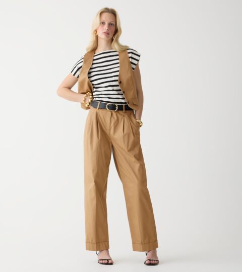 Wide-leg Essential Pant In Lightweight Chino