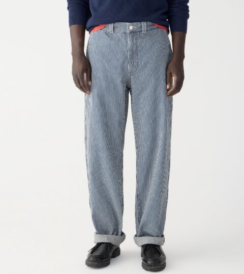 Classic Trouser In Hickory Stripe