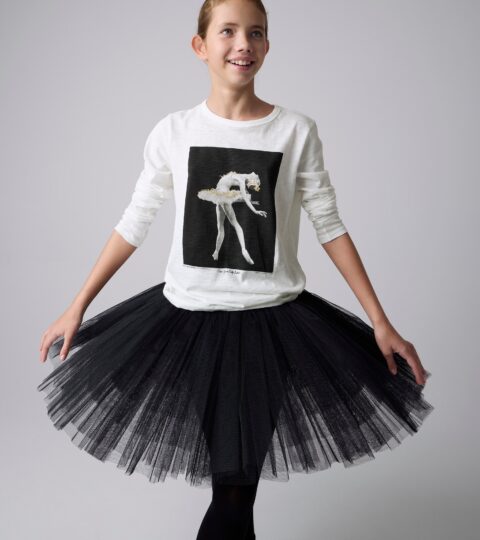 Girls’ Limited-edition New York City Ballet X Crewcuts Ballerina T-shirt