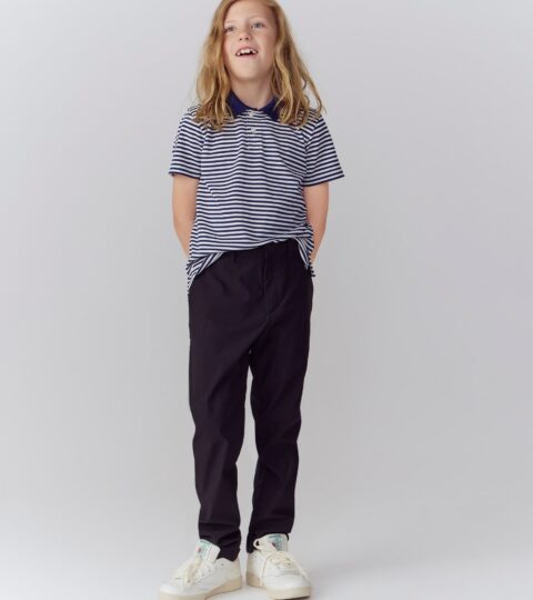 Kids’ Active Piqué Polo Shirt In Stripe