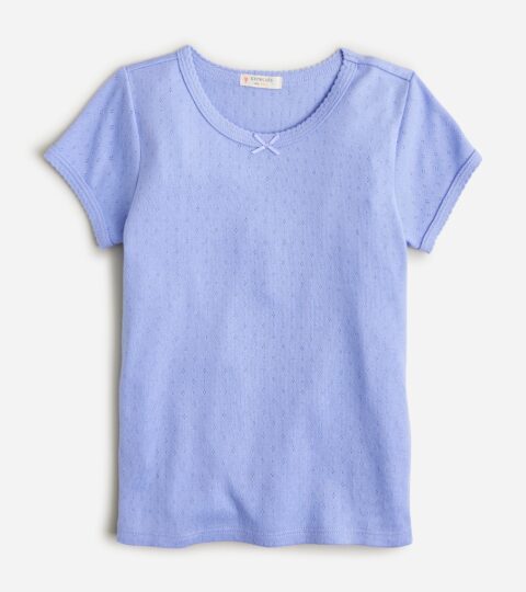 Girls’ Pointelle T-shirt