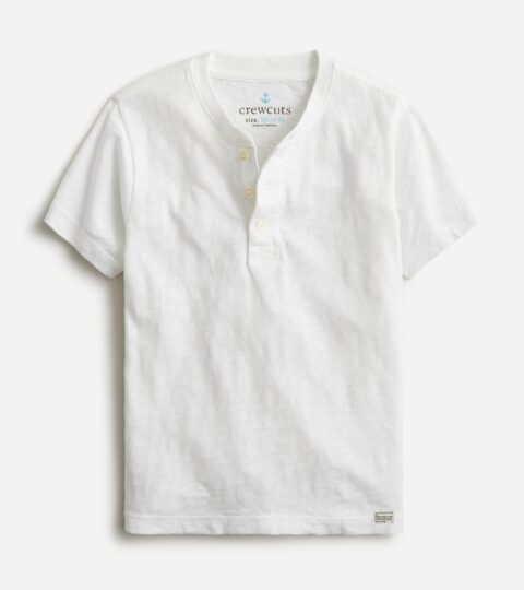 Kids’ Short-sleeve Garment-dyed Henley