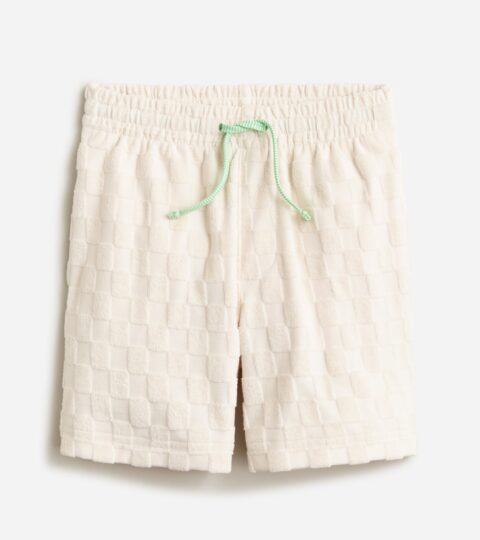 Kids’ Pull-on Short In Terry Jacquard