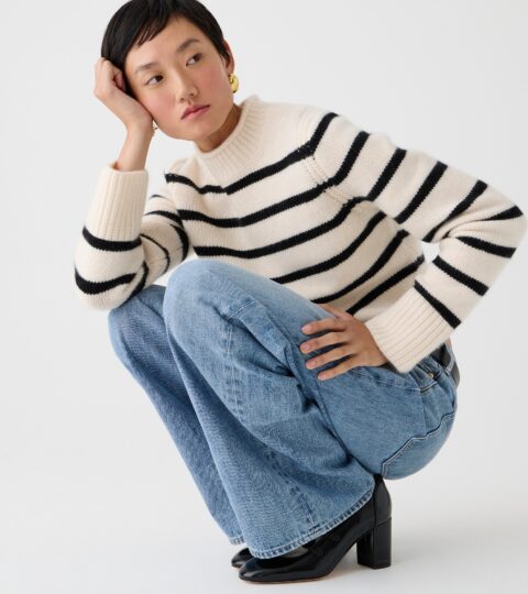 Cashmere Rollneck™ Sweater In Stripe