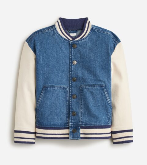 Limited-edition Kids’ Denim Varsity Jacket