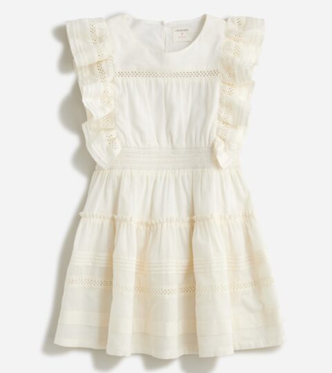 Girls’ Teatime Dress In Cotton Voile