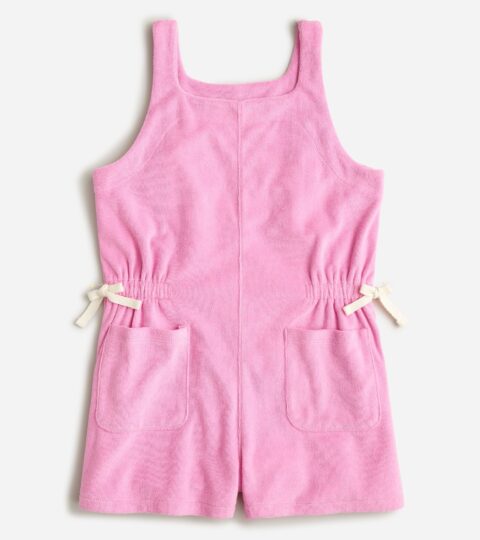 Girls’ Romper In Towel Terry