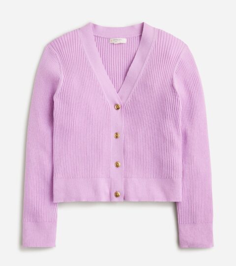 Girls’ Cropped V-neck Cardigan