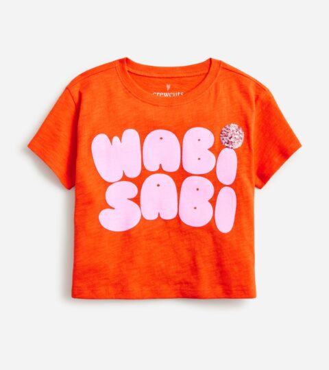 Girls’ Cropped Wabi-sabi Graphic T-shirt