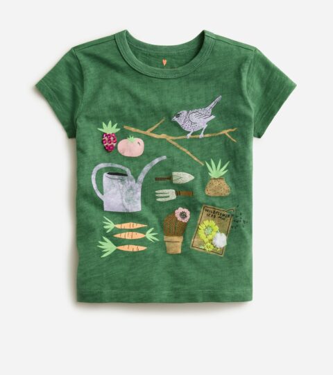 Girls’ Embellished Garden Graphic T-shirt