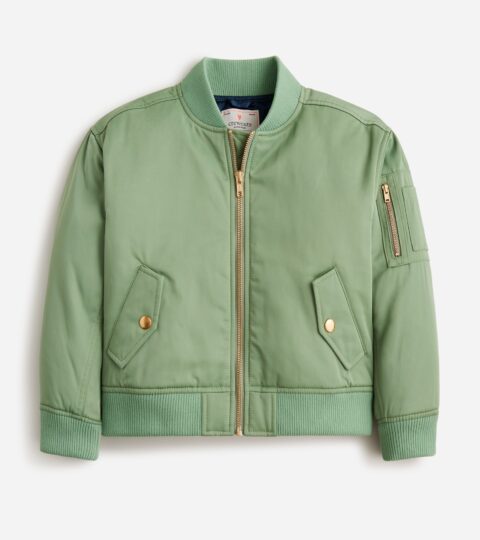 Limited-edition Kids’ Cropped Bomber Jacket In Twill