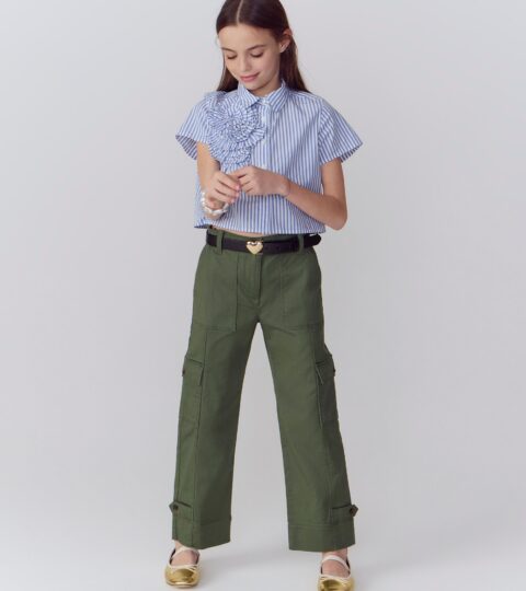 Girls’ Cargo Pant In Stretch Chino