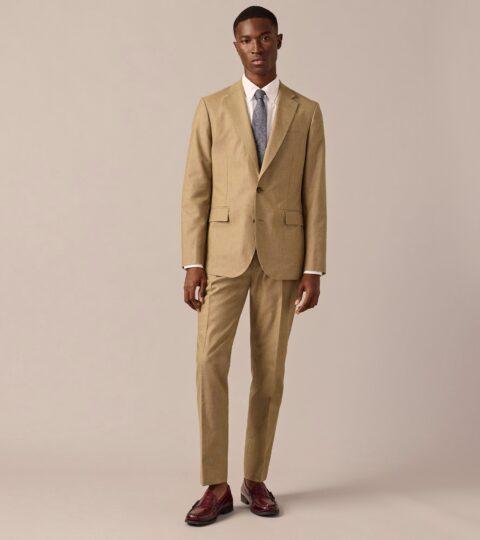 Ludlow Slim-fit Suit Jacket In English Cotton-wool Blend