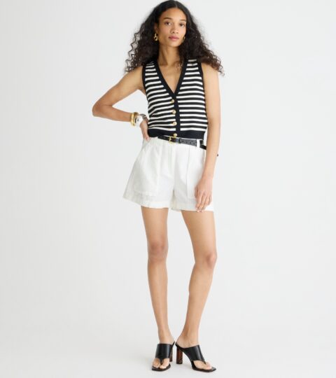 Seaside Cargo Short In Linen-TENCEL™ Lyocell Blend